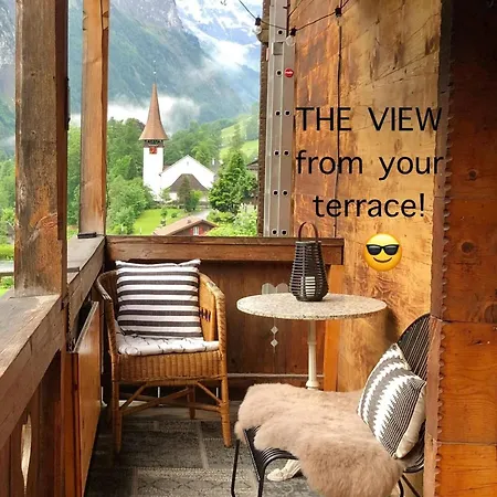 Iconic Valley View Amazing Design King Bed Apartment Lauterbrunnen